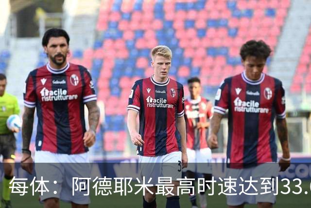 每体：阿德耶米最高时速达到33.6公里，全场冲刺多达39次